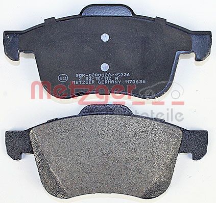 METZGER 1170636 Bremsbelagsatz, Scheibenbremse